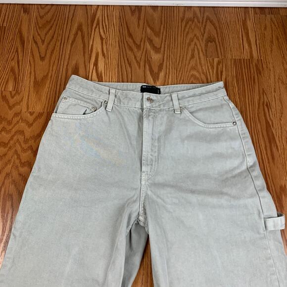 ASOS Designs Light Grey Carpenter Jeans Sz 28/36 TALL - Picture 3 of 6